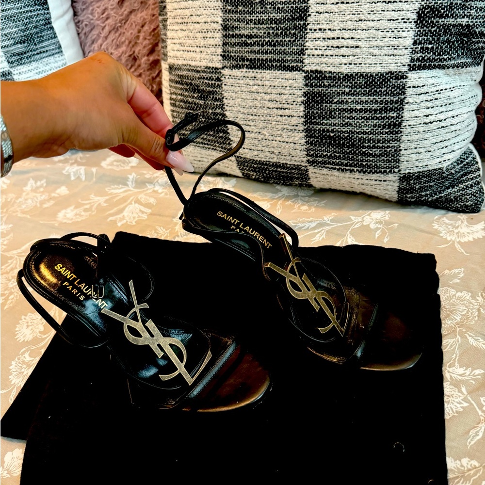 YSL heel black size 37.5 worn twice